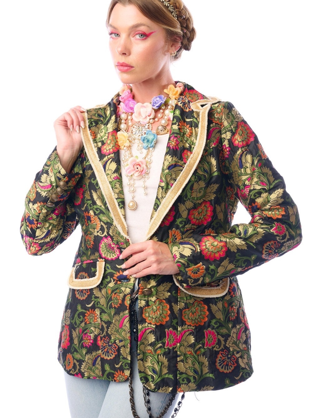 Renaissance Silk Jacquard Blazer/Jacket